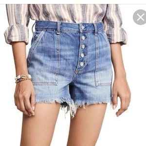Free People High Rise Denim Short